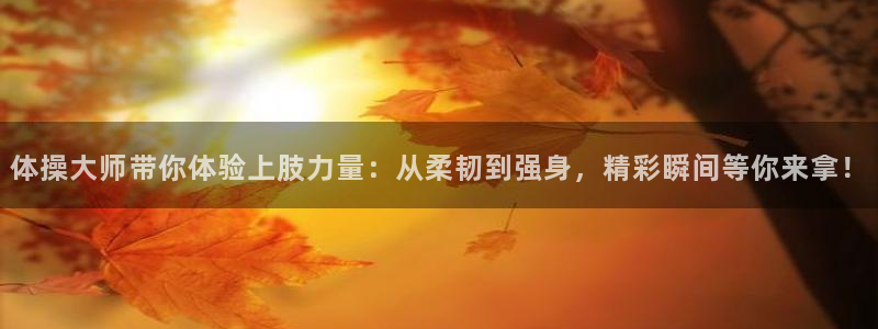 球友直播怎么下载：体操大师带你体验上肢力量：从柔韧到强身，精彩瞬间等你来拿！
