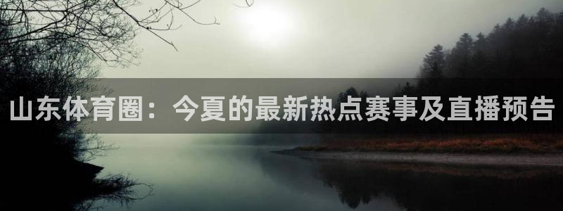 球友直播在线：山东体育圈：今夏的最新热点赛事及直播预告